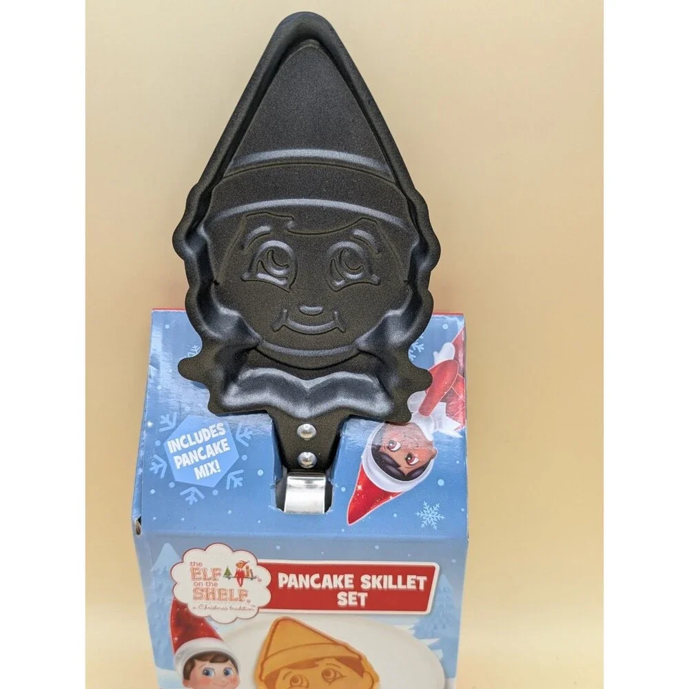 The Elf On The Shelf Pancake Skillet Set - Christmas Cooking Pancakes New In Box